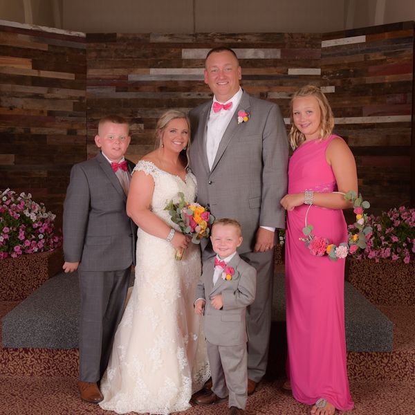 Mark and Tessa Family Wedding Photo
